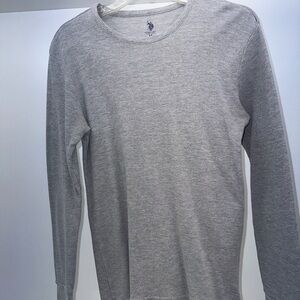 U.S. Polo Assn. Light Gray Long Sleeve Shirt